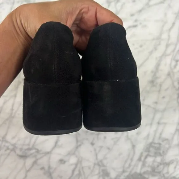Camper Sisea Leather Platform Loafer Slip On - Black Women size 40 / US 9