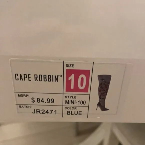 CAPE ROBBIN OVER KNEE BOOTS.  NEW