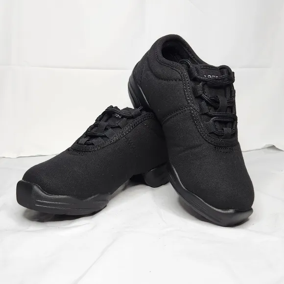 Capezio DS03 Black Lace-Up Canvas Dansneaker Dance Sneaker | Adult Size 3.5