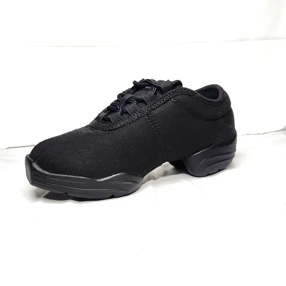 Capezio DS03 Black Lace-Up Canvas Dansneaker Dance Sneaker | Adult Size 3.5
