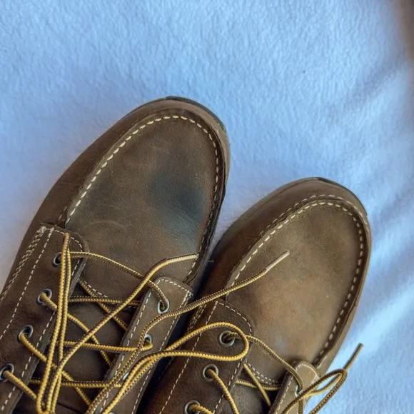 Carhartt Men's Lightweight Wedge Moc Toe Boot  Size 12W Brown CMX4023 SOFT TOE
