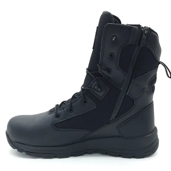 Carhartt Men's Waterproof 8&quot; Side Zip Nano Toe Black Boot Size 11 W