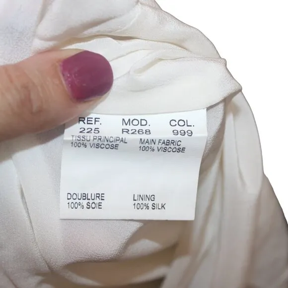 Carven Women's Multicolor Dress Size 38 100% Silk Japanese Inspired French