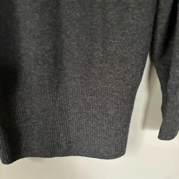 CELTIC &amp; CO Supersoft Slouchy Knit Sweater Charcoal   Gray 100% Lambswool Size M