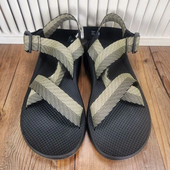 Chaco Mega Z Cloud Sandals Mens Sz 11 M Odds Black Trails Sport Shoes JCH107223