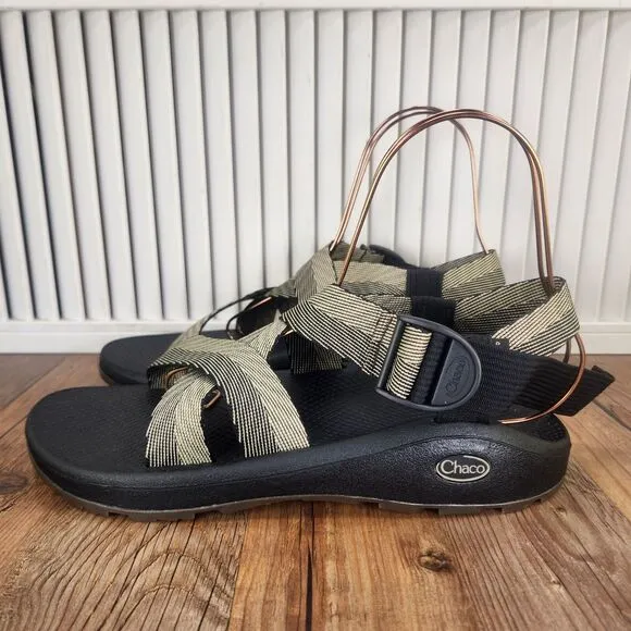 Chaco Mega Z Cloud Sandals Mens Sz 11 M Odds Black Trails Sport Shoes JCH107223