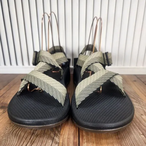 Chaco Mega Z Cloud Sandals Mens Sz 11 M Odds Black Trails Sport Shoes JCH107223