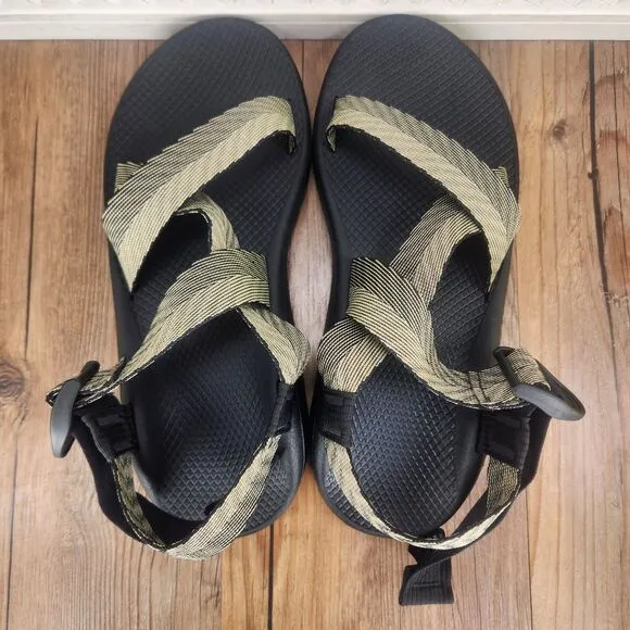 Chaco Mega Z Cloud Sandals Mens Sz 11 M Odds Black Trails Sport Shoes JCH107223