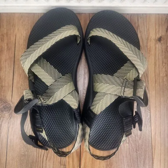 Chaco Mega Z Cloud Sandals Men Sz 10 Odds Black Trails Sport Shoes JCH107223 NEW