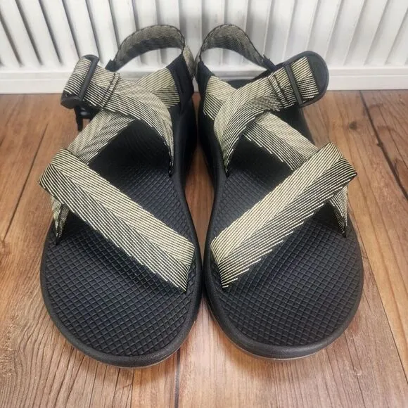 Chaco Mega Z Cloud Sandals Men Sz 10 Odds Black Trails Sport Shoes JCH107223 NEW