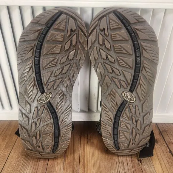 Chaco Mega Z Cloud Sandals Men Sz 10 Odds Black Trails Sport Shoes JCH107223 NEW