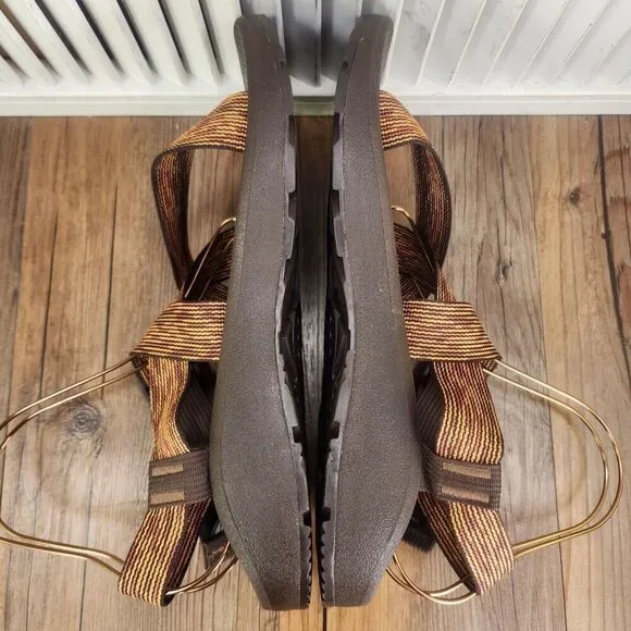 Chaco Mega Z Cloud Sandals Men Sz 14 Pep Burnt Ochre Brown Sport Shoes JCH108671