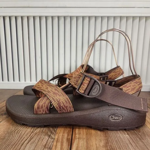 Chaco Mega Z Cloud Sandals Men Sz 14 Pep Burnt Ochre Brown Sport Shoes JCH108671