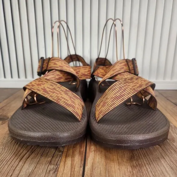 Chaco Mega Z Cloud Sandals Men Sz 14 Pep Burnt Ochre Brown Sport Shoes JCH108671
