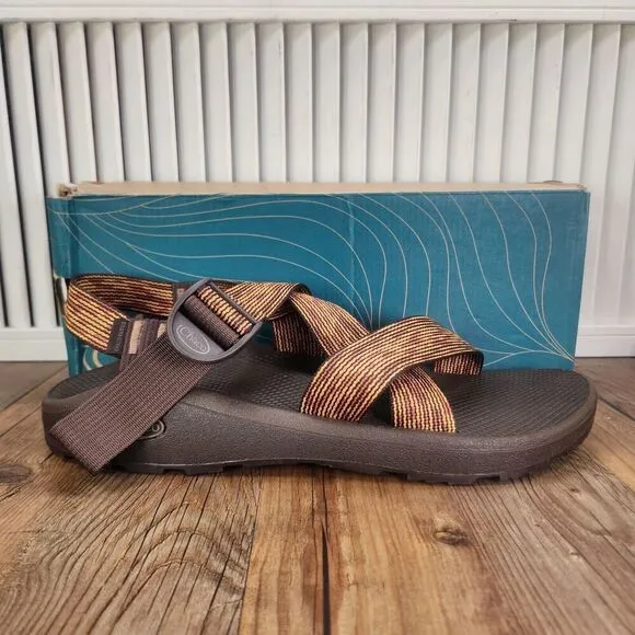 Chaco Mega Z Cloud Sandals Men Sz 14 Pep Burnt Ochre Brown Sport Shoes JCH108671
