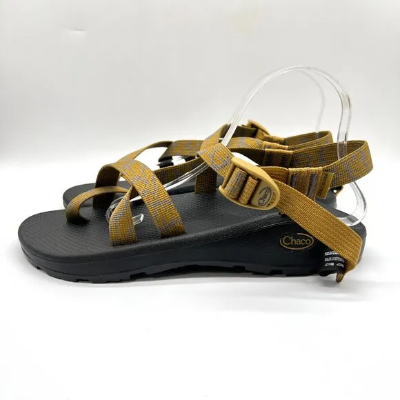 Chaco Mens 11 ZCloud 2 Bronze Mustard Yellow Black Sport Sandals Shoes