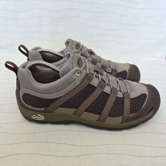 Chaco Mens Redrock Strata Brown Mesh Hiking Trail Walking Shoes Size 9.5
