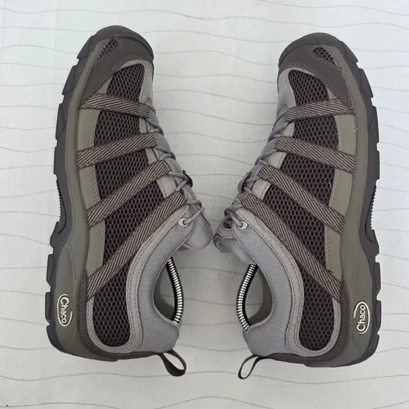 Chaco Mens Redrock Strata Brown Mesh Hiking Trail Walking Shoes Size 9.5