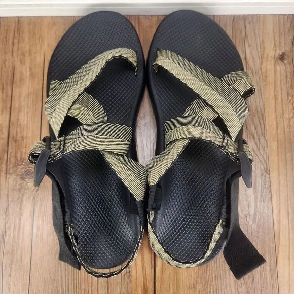 Chaco Mega Z Cloud Sandals Mens Sz 13 M Odds Black Trails Sport Shoes JCH107223