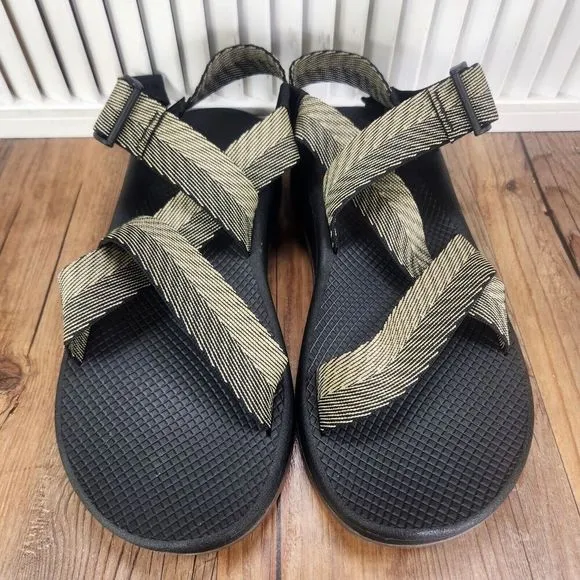Chaco Mega Z Cloud Sandals Mens Sz 13 M Odds Black Trails Sport Shoes JCH107223