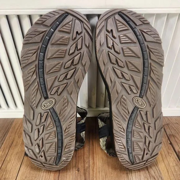 Chaco Mega Z Cloud Sandals Mens Sz 13 M Odds Black Trails Sport Shoes JCH107223