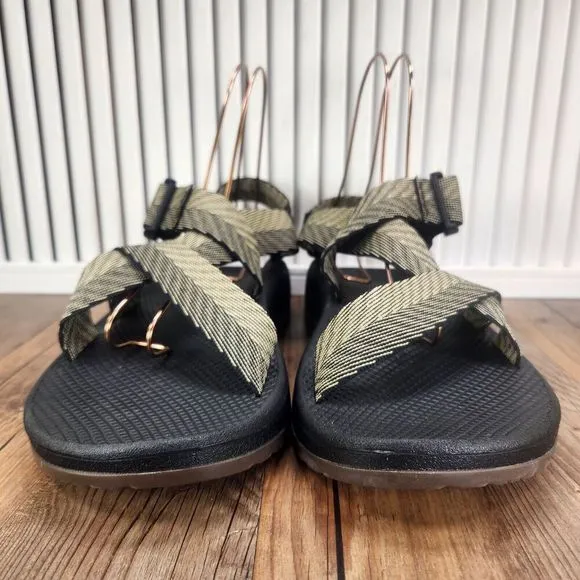 Chaco Mega Z Cloud Sandals Mens Sz 13 M Odds Black Trails Sport Shoes JCH107223