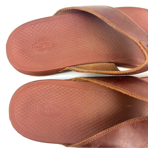 Chacos Playa Pro Toe Loop Sandals 11 Brown Womens Slip On Shoes