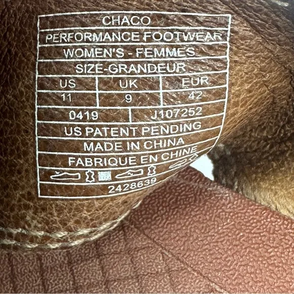 Chacos Playa Pro Toe Loop Sandals 11 Brown Womens Slip On Shoes