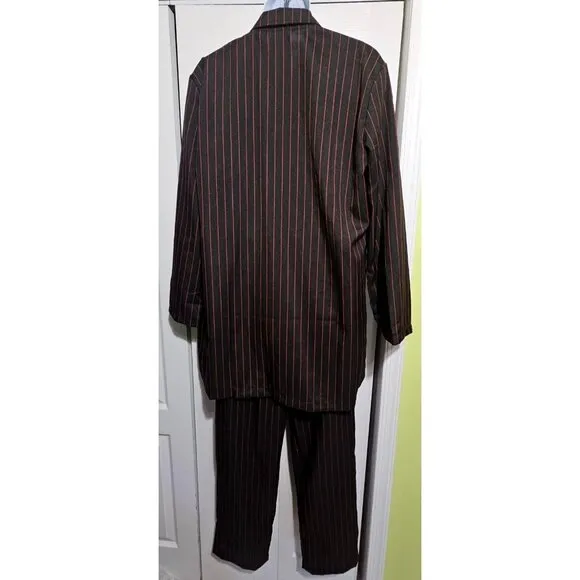 Charades Men's Pinstripe Gangster Costume Double Breasted Suit Mobster 20s