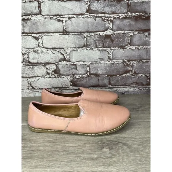 Charix Vintage Pink Leather Comfort Slip On Loafers Shoes Women Sz 40EU/9.5M US