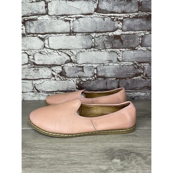 Charix Vintage Pink Leather Comfort Slip On Loafers Shoes Women Sz 40EU/9.5M US