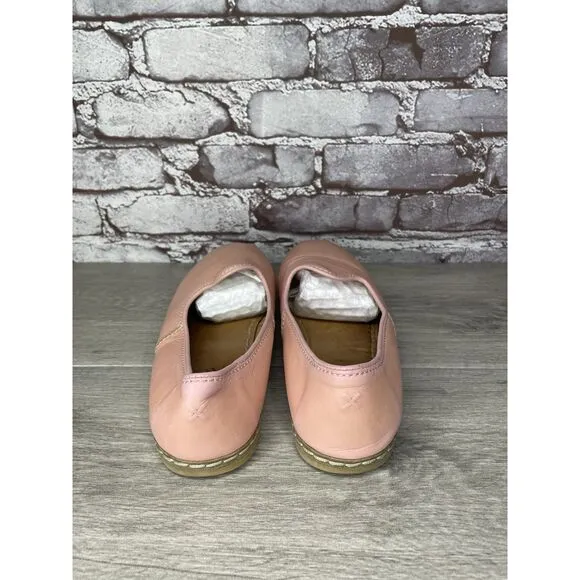 Charix Vintage Pink Leather Comfort Slip On Loafers Shoes Women Sz 40EU/9.5M US
