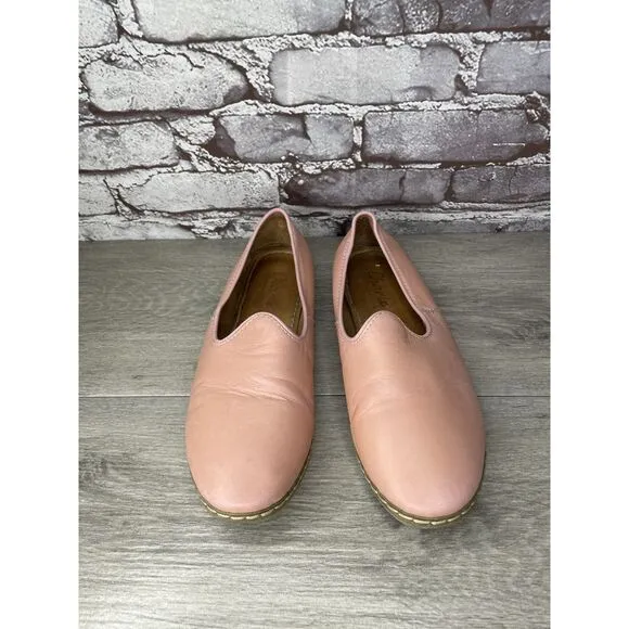 Charix Vintage Pink Leather Comfort Slip On Loafers Shoes Women Sz 40EU/9.5M US