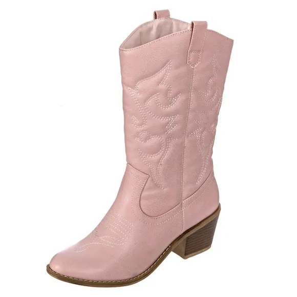 Charles Albert Women's Embroidered Modern Western Cowboy Boot.  Size 8.  NWOT.