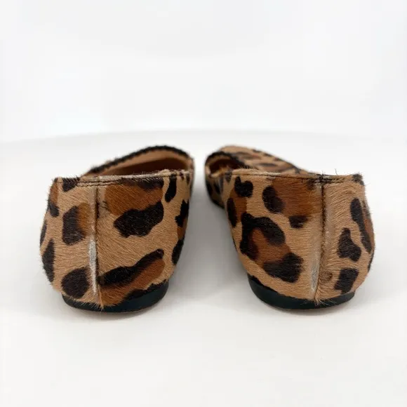 CHRISTIAN LOUBOUTIN | Leopard Pony Hair Braided Loafer Flats | EU 37