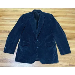 Circle S Dallas Texas Blazer Sport Coat Men's 42R Blue Corduroy Western Cowboy