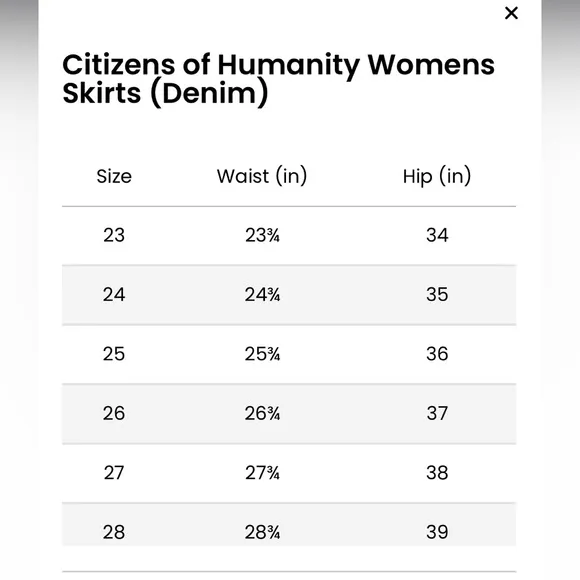 Citizens of Humanity Mina Reworked Denim Skirt in Carousel Size 27