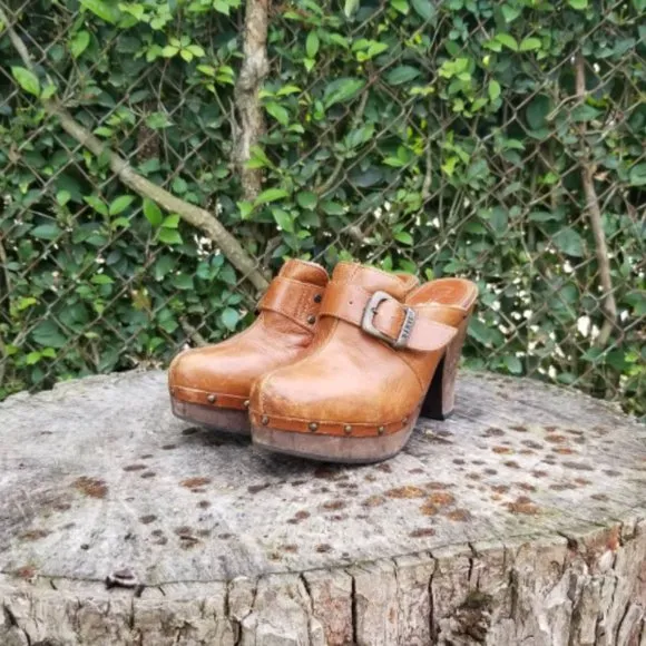 CLARA CAMPUS&quot; Wooden Clogs By Frye Shoes Sz 7
