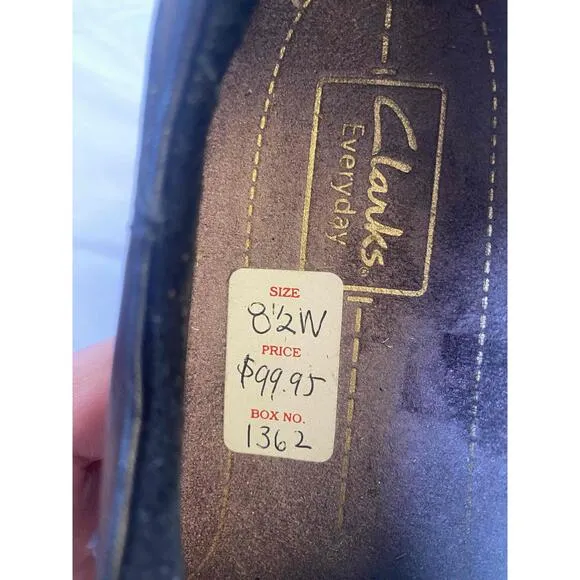Clarks Black Women Breathable Comfort Cushioned Round Toe Shoe 8.5W