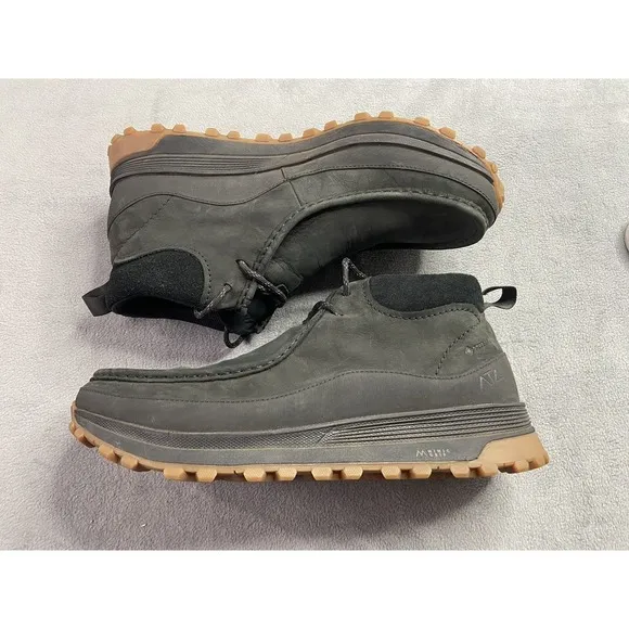 Clarks Boots Men 13 Black Nubuck ATL Trek Wall Waterproof Outdoor Hiking Lace Up