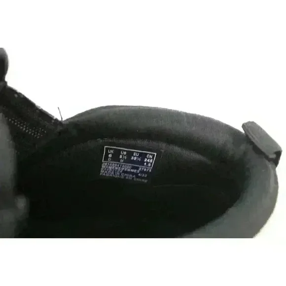 Clarks Cloudsteppers Zipper Chucka Faux Suede Slip On Black Ankle Boots Size 8.5