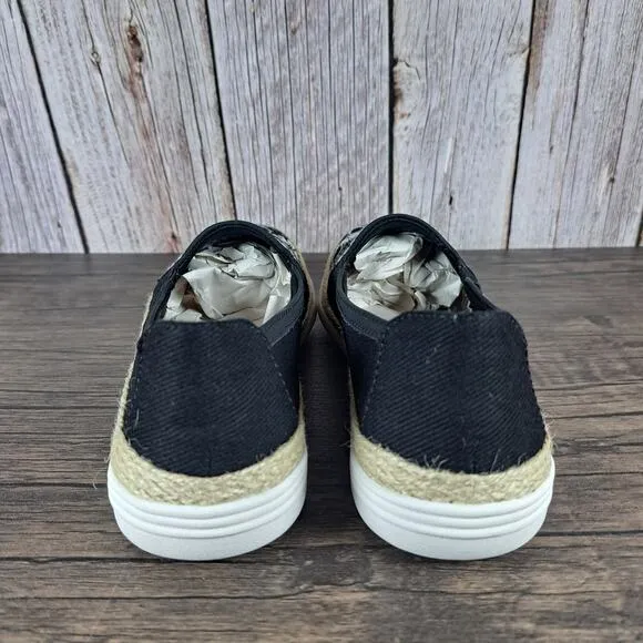 Clarks Collection Elaina Harbor Black Slip On Loafer Womens's Size 6 M (NWOB)
