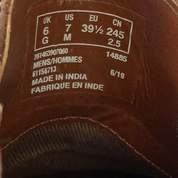 Clarks Collection Men's Grandin Top Chukka Boot Dark Brown Lace Up Size 7