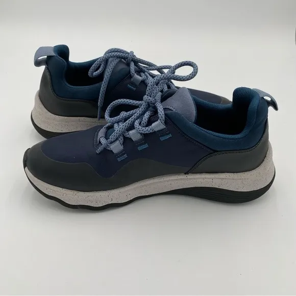 Clarks Collection Ultimate Comfort Lace Up Walking Shoes Sneakers Navy Size 9