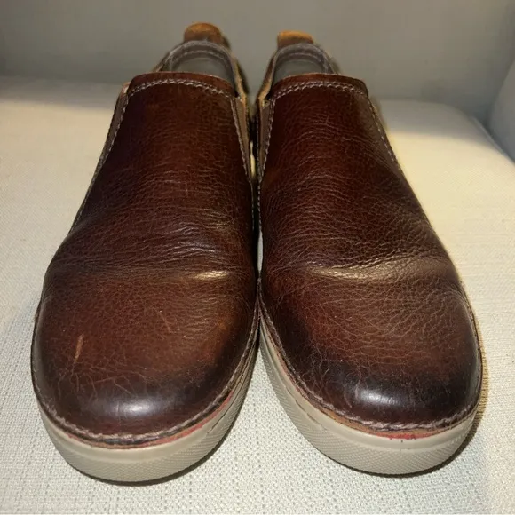Clarks Kitna Brown/Navy Easy Slip-On Leather Size 12M