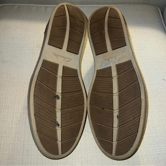 Clarks Kitna Brown/Navy Easy Slip-On Leather Size 12M