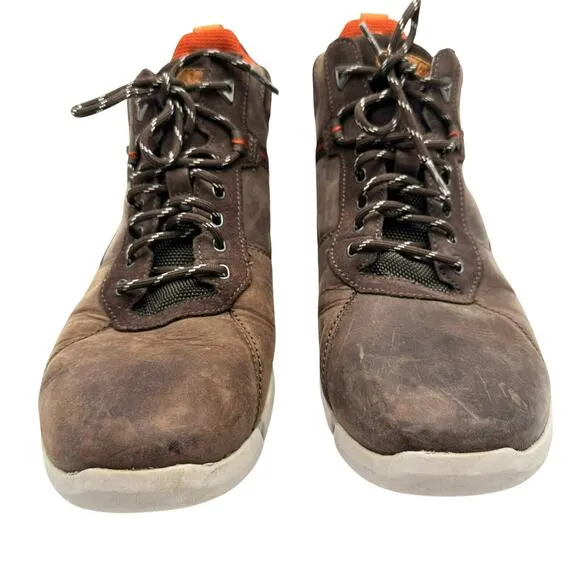 CLARKS Men's 12 Triman Up Gtx Brown Mushroom Combi Lea Hiking Boots Outdoor GORP