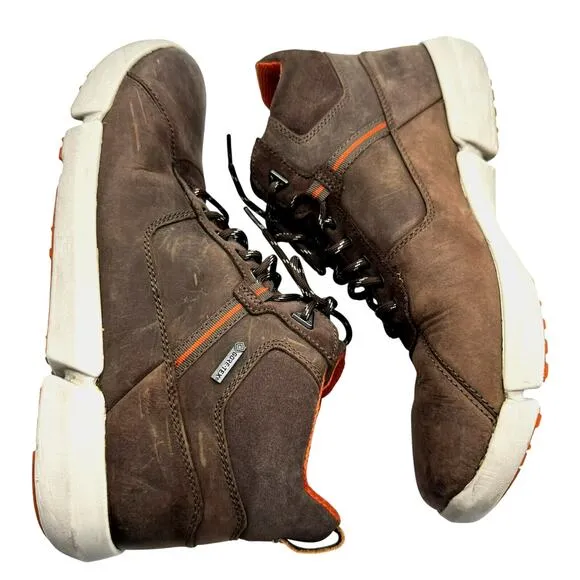 CLARKS Men's 12 Triman Up Gtx Brown Mushroom Combi Lea Hiking Boots Outdoor GORP