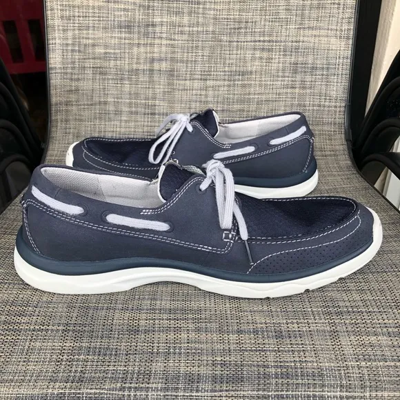 Clarks Men's Marus Edge Boat Shoes Navy Cloud-comfort collection size 13