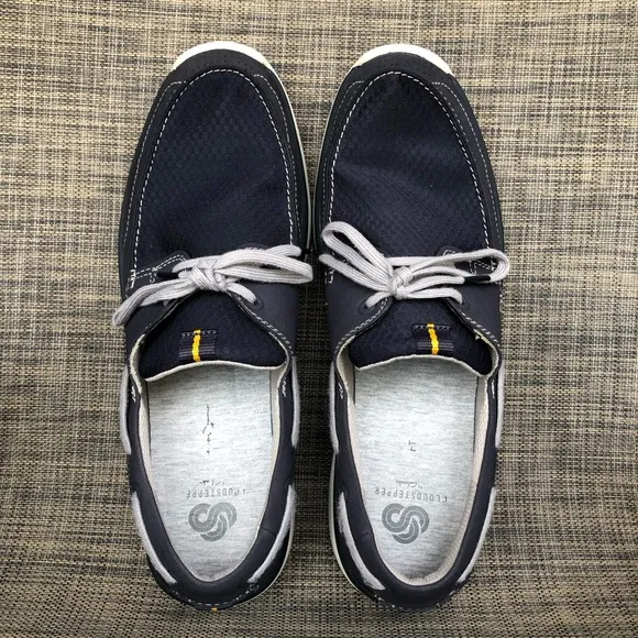 Clarks Men's Marus Edge Boat Shoes Navy Cloud-comfort collection size 13